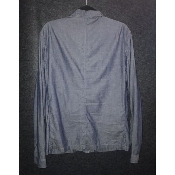 AllSaints Thirty Eight Renfield Jacket Fits Small Chambray Denim Like Buttons - Picture 8 of 11
